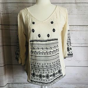 Lucky Brand embroidered tee